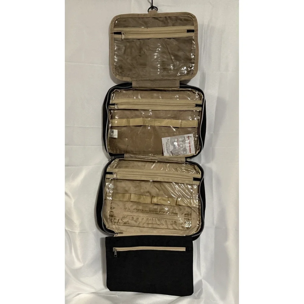 B&C Large Hanging Travel Orginzer Bag Black Multi-pockets